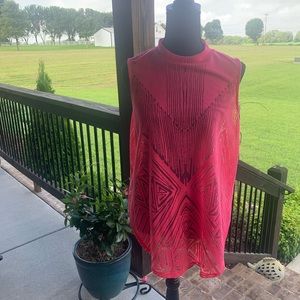 APT 9 “Barbie Pink” sleeveless tunic